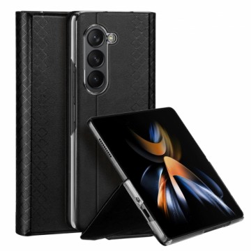 Dux Ducis Bril Leather Flip Wallet Case for Samsung Galaxy Z Fold5 5G  - Black