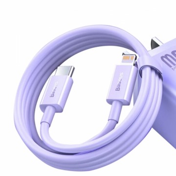 USB-C fast charging | data transfer cable - Lightning PD 20W 1m Baseus Superior Series - purple