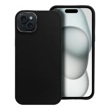 Fusion Frame back case silicone for Apple Iphone 15 Plus black