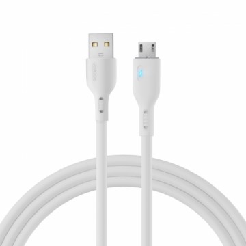 USB cable - micro USB 2.4A 2m Joyroom S-UM018A13 - white