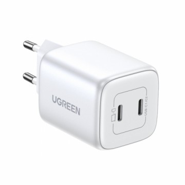 Быстрое зарядное устройство GaN 2 x USB-C 45W QC PD Ugreen CD294 - белый