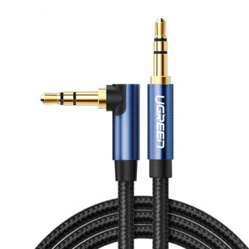 Ugreen audio cable AUX angled minijack 3.5 mm 2m blue (AV112)