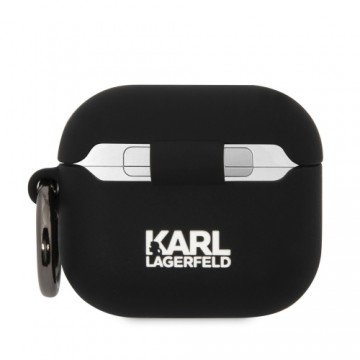 Karl Lagerfeld 3D Logo NFT Karl and Choupette Silicone Case for AirPods 3 Black