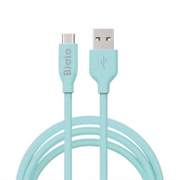 Bioio cable USB - microUSB 1,0 m 2,4A blue