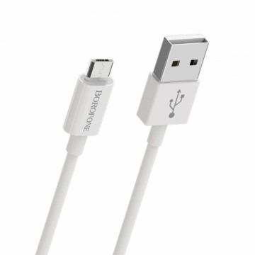 Borofone Cable BX22 Bloom - USB to Micro USB - 2,4A 1 metre white