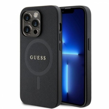 Guess GUHMP15XPSAHMCK iPhone 15 Pro Max 6.7" czarny|black hardcase Saffiano MagSafe