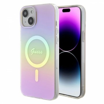 Guess MagSafe GUHMP15SHITSP Apple iPhone 15 6.1" pink|pink hardcase IML Iridescent MagSafe