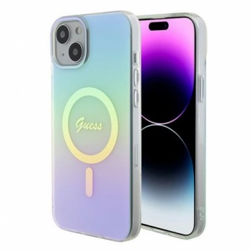 Guess GUHMP15MHITSQ iPhone 15 Plus 6.7" turkusowy|turquoise hardcase IML Iridescent MagSafe