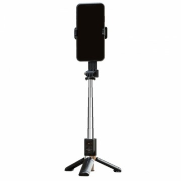 OEM Selfie Stick MINI - with detachable bluetooth remote control and tripod - P08 BLACK