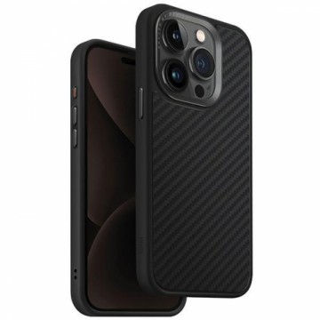 UNIQ etui Keva iPhone 15 Pro 6.1" Magclick Charging czarny|carbon black