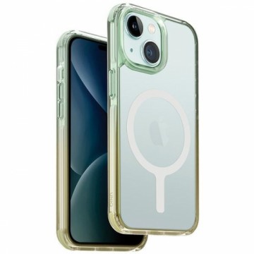 UNIQ etui Combat Duo iPhone 15 6.1" Magclick Charging zielono-żółty|sea green-soft yellow