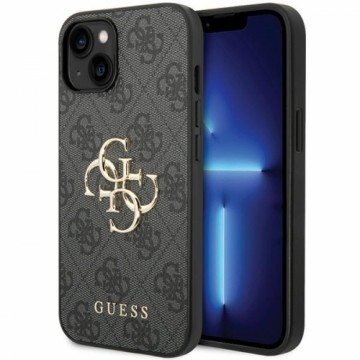 Guess GUHCP15S4GMGGR iPhone 15 6.1" grey hardcase 4G Big Metal Logo