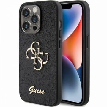 Guess GUHCP15LHG4SGK iPhone 15 Pro 6.1" czarny|black hardcase Glitter Script Big 4G