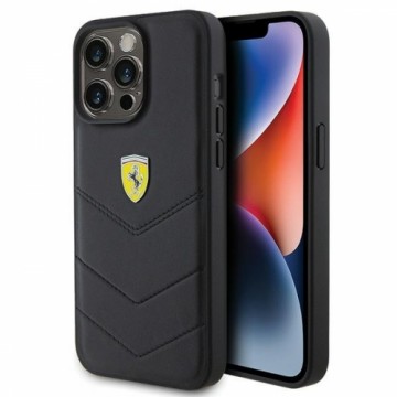 Ferrari FEHCP15XRDUK iPhone 15 Pro Max 6.7" czarny|black hardcase Quilted Metal Logo