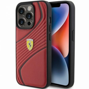 Ferrari FEHCP15LPTWR iPhone 15 Pro 6.1" czerwony|red hardcase Twist Metal Logo