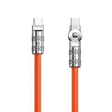 USB-C to USB-C rotating cable Dudao L24CC 120W 1m (orange)