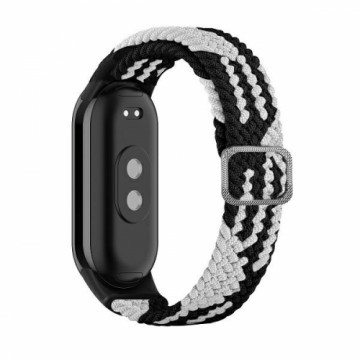 Beline pasek Mi Band 8 Textile czarno|biały  black|white