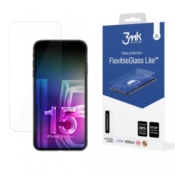 Apple iPhone 15 - 3mk FlexibleGlass Lite™ screen protector