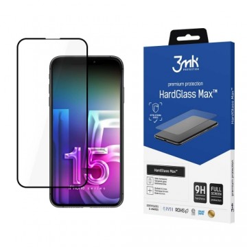 Apple iPhone 15 - 3mk HardGlass Max™ screen protector