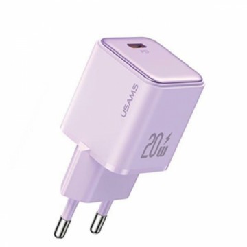 USAMS Ład. siec. 1xUSB-C PD20W (only head) PD3.0 Fast Charging purpurowy|purple X-ron Series CC183TC03 (US-CC183)