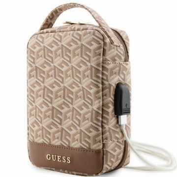 Guess Torba GUHBHGCFSEW Organizer brązowy|brown GCube Stripe