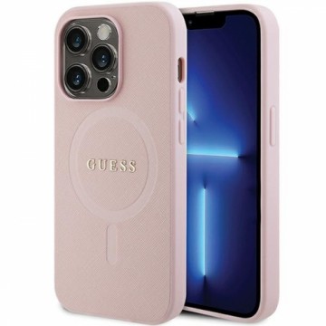 Guess GUHMP14XPSAHMCP iPhone 14 Pro Max 6,7" różowy|pink hardcase Saffiano MagSafe