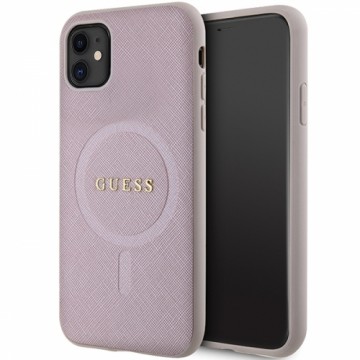 Guess GUHMN61PSAHMCP iPhone 11 | Xr 6.1" pink hardcase Saffiano MagSafe