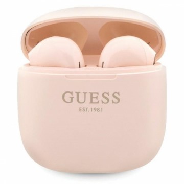 Guess słuchawki Bluetooth GUTWST26PSP TWS + stacja dokująca różowy|pink Classic EST Logo