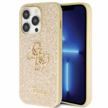 Guess GUHCP14LHG4SGD iPhone 14 Pro 6.1" złoty|gold hardcase Glitter Script Big 4G