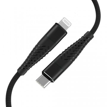 Fusion Accessories Кабель Fusion Fishbone USB-C to Lightning 30 Вт | 3 А | 1,5 м черный