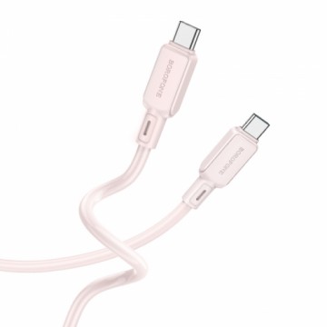 Borofone Cable BX94 Crystal color - Type C to Type C - 60W 3A 1 metre light pink