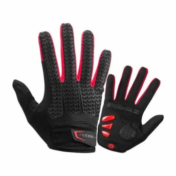 Bicycle full finger gloves Rockbros size: L S169-1BR (red-black)