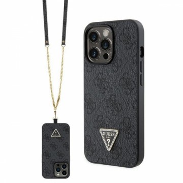 Guess GUHCP13LP4TDSCPK iPhone 13 Pro | 13 6.1" czarny|black hardcase Crossbody 4G Metal Logo