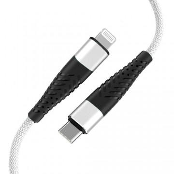 Fusion Accessories Кабель Fusion Fishbone USB-C to Lightning 30 Вт | 3 А | 1,5 м белый