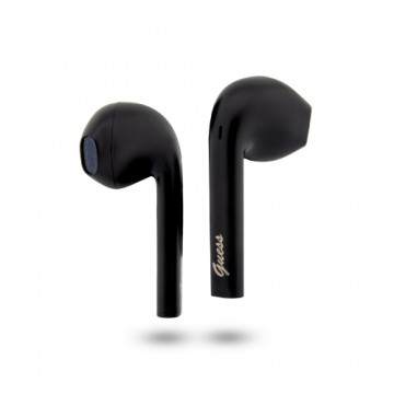 Guess True Wireless Script Logo BT5.3 6H Stereo Earphones Black