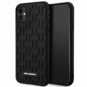 Karl Lagerfeld KLHCN61RUPKLPK iPhone 11 | Xr 6.1" hardcase czarny|black 3D Monogram