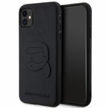 Karl Lagerfeld KLHCN613DRKNK iPhone 11 | Xr 6.1" czarny|black hardcase Rubber Karl Head 3D