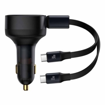 Car Charger Baseus Enjoyment with cable USB-C, 33W (Black)