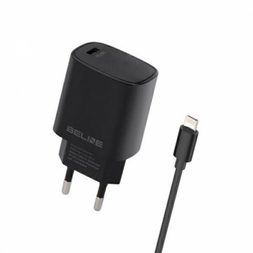 Beline charger. 1x USB-C 20W + lightning cable | black | PD 3.0 BLNCB20L