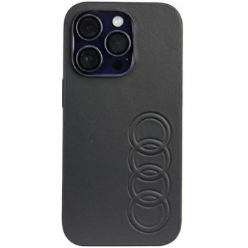 Audi Synthetic Leather iPhone 14 Pro 6.1" czarny|black hardcase AU-TPUPCIP14P-TT|D1-BK