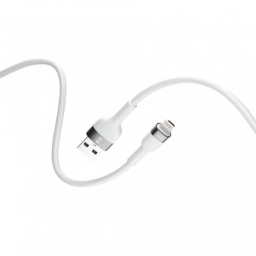 Forever Flexible cable USB - Lightning 1,0 m 2.4A white