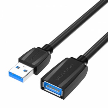 Extension Cable USB 3.0, male USB to female USB, Vention 2m (Black)