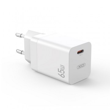 XO wall charger CE10 PD 65W 1x USB-C white