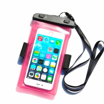 Hurtel PVC waterproof armband phone case - pink