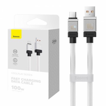 Cable USB do USB-C Baseus CoolPlay 100W 2m (white)