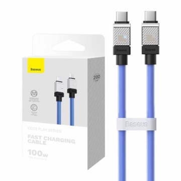 Cable USB-C do USB-C Baseus CoolPlay 100W 2m (blue)