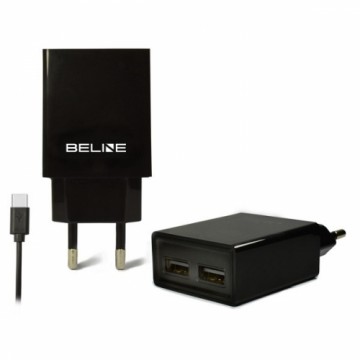 Beline Ładowarka sieciowa  2xUSB + USB-C 2A czarna