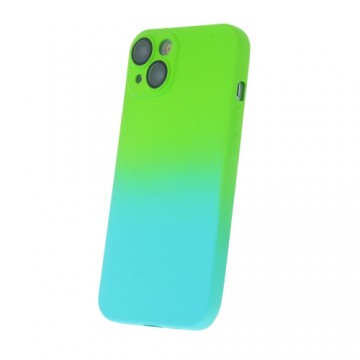 Fusion Accessories Fusion Neogradient case 3 силиконовый чехол для Apple iPhone 13 зеленый голубой