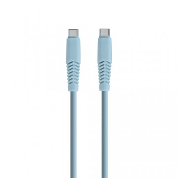 Setty cable USB-C - USB-C 1,5 m 2,1A KSC-C-1.523 niebieski