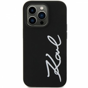 Original Pouch KARL LAGERFELD hardcase Silicone Signature KLHCN61SKSVGK for Iphone 11| Xr Black